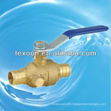 lead free Pex copper ball valves with drain CSA CUPC